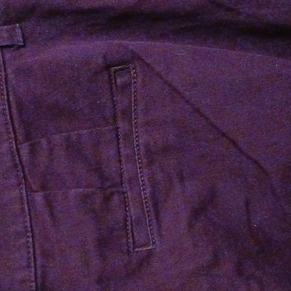 Christopher & Banks cranberry jeans back slit pockets good condition - Picture 3 of 4
